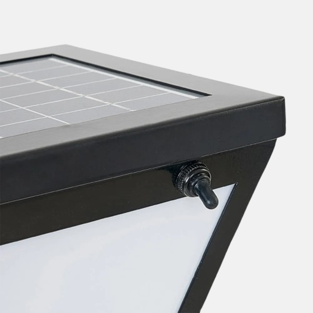 Moderne Außenlampe Schwarz Metall Dreiecke Garten