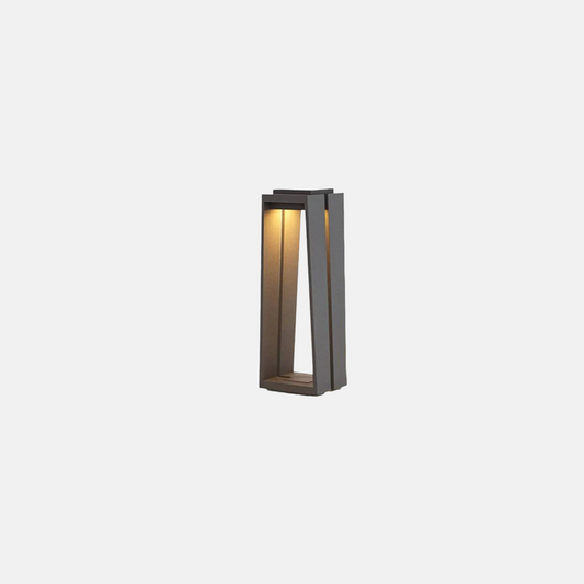 Industrielle Außenlampe Schwarz Metall Glasrahmen Typ Garten