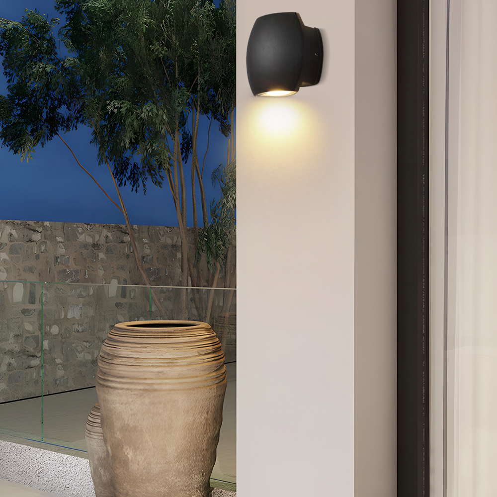 Moderne Außenwandleuchte LED Abgerundet Außenbereich