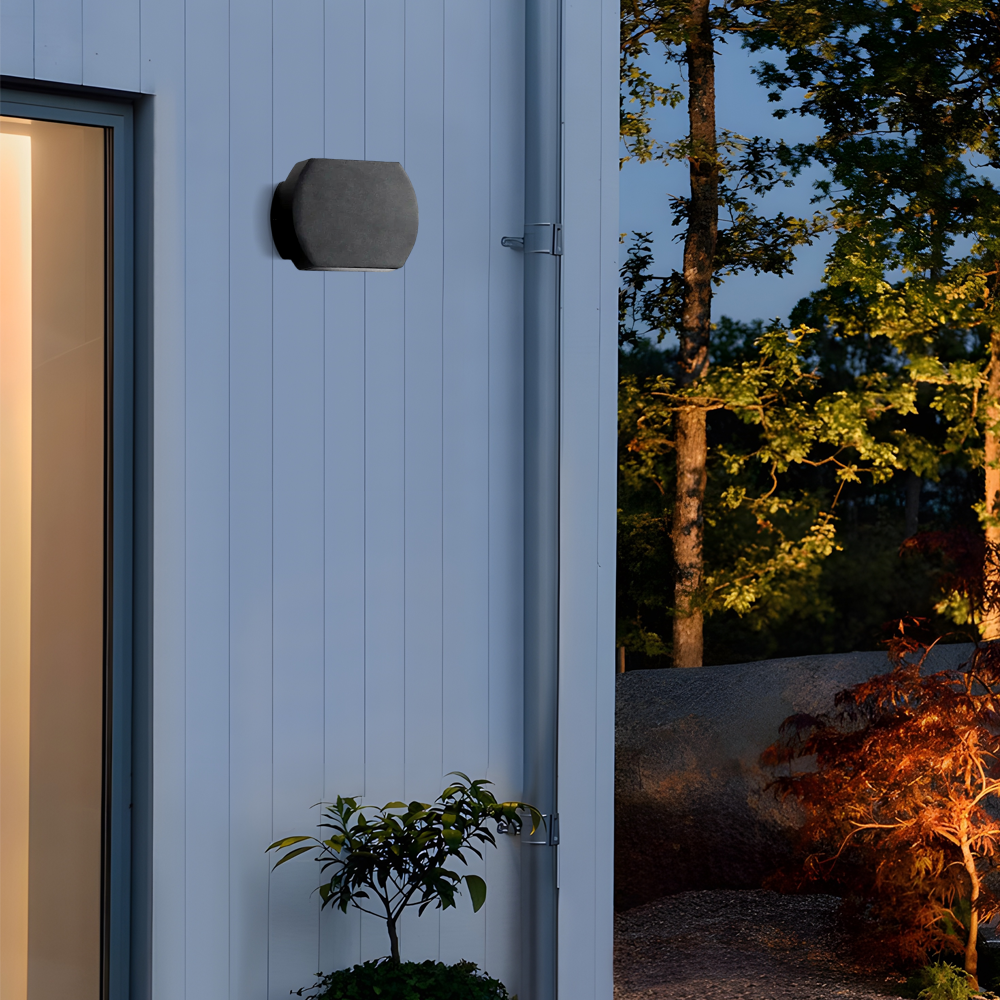 Moderne Außenwandleuchte LED Abgerundet Außenbereich