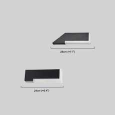 Moderne Außenwandleuchte LED Geometrischer Schwarz Metall Garten