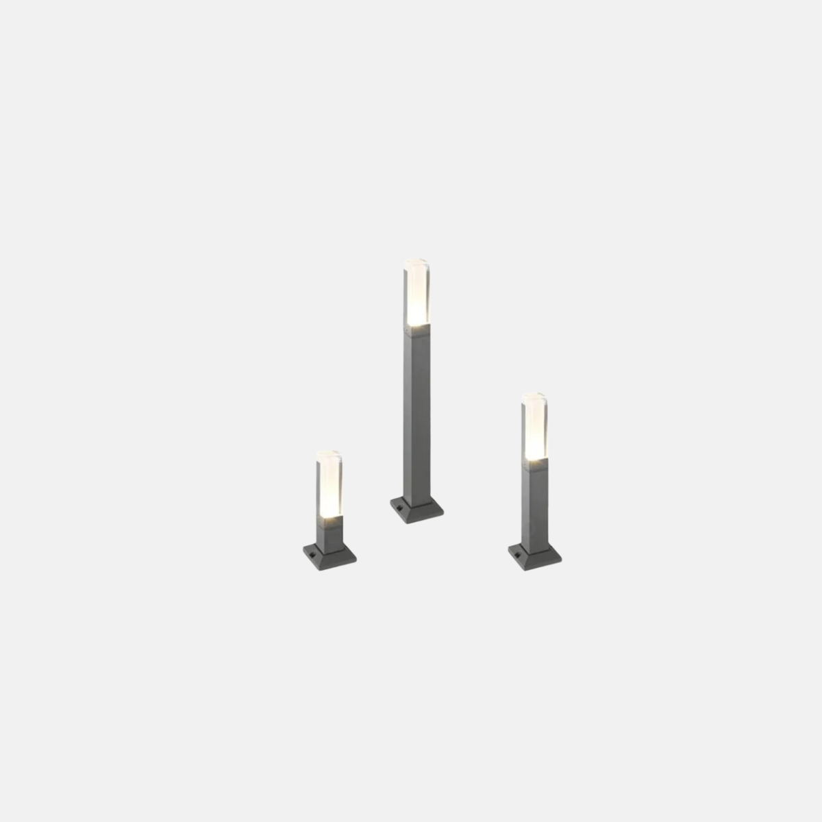 Modern Außenwegeleuchte LED Sensor Schwarz Aluminium Sensor Garten/Straßenrand