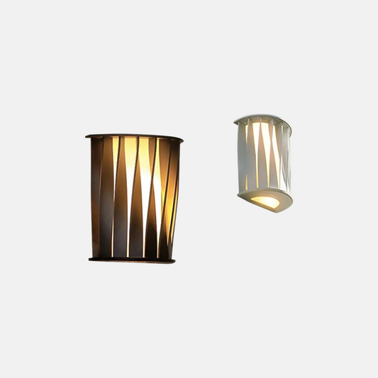 Minimalistische Außenwandleuchte LED Schwarz/Weiß Aluminium Garten/Balkon/Terrasse  