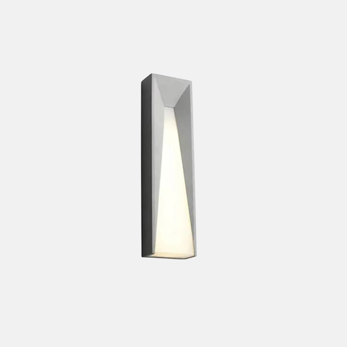 Moderne Außenwandleuchte LED Rechteckig Grau Garten/Terrasse