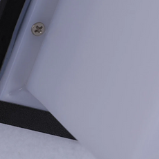 Modern Außenwandleuchte LED Quadratisch Schwarz Metall Garten/Balkom