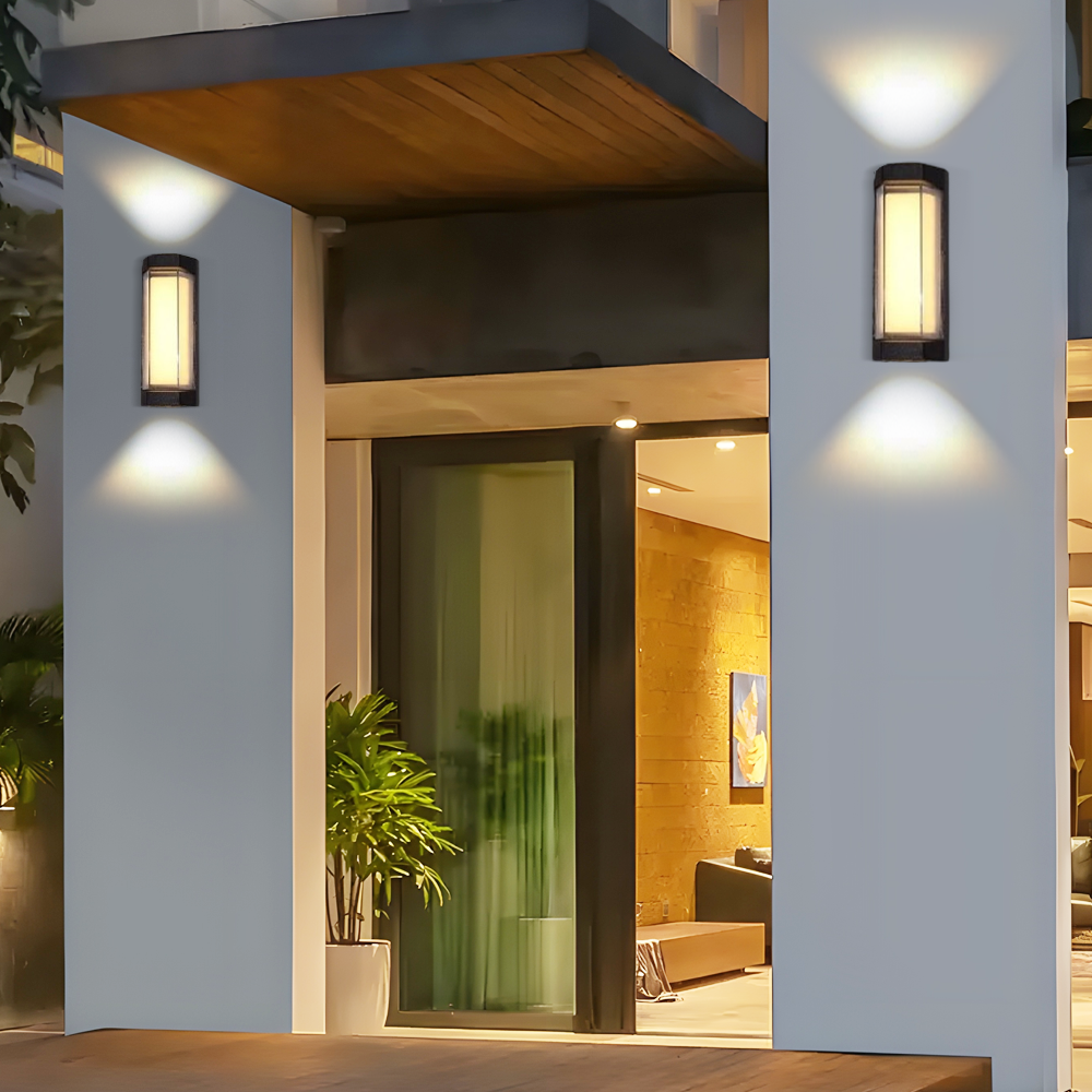 Minimalistisch Außenstehleuchte LED Metall Weiß Hof/Balkon