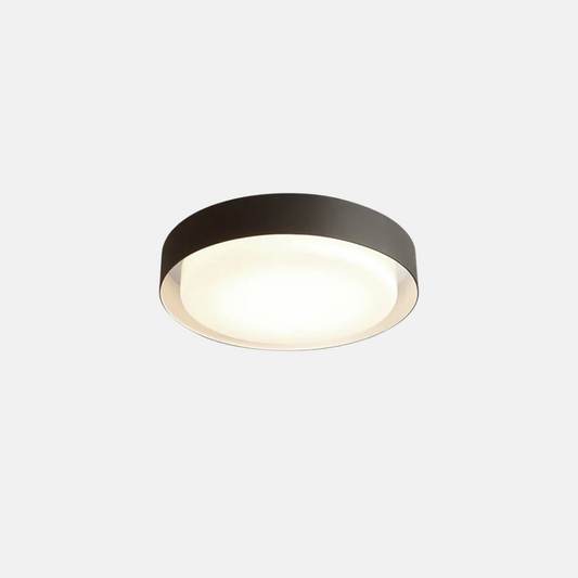 Modern Außendeckenleuchte LED Rund Schwarz Metall Flur/Hauseigang