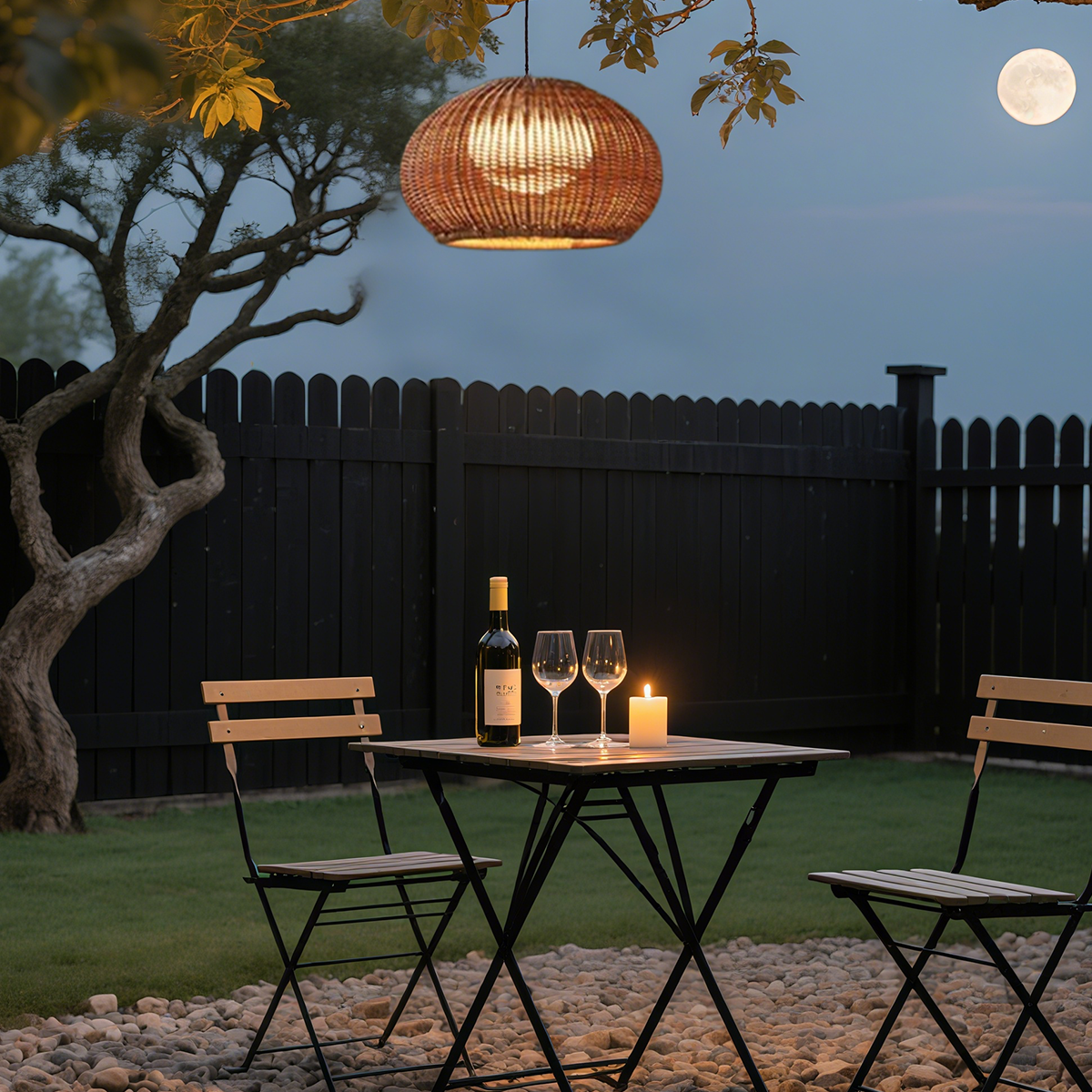 Landhausstil Außenpendelleuchte LED Laterne Beige Metall/Rattan Garten