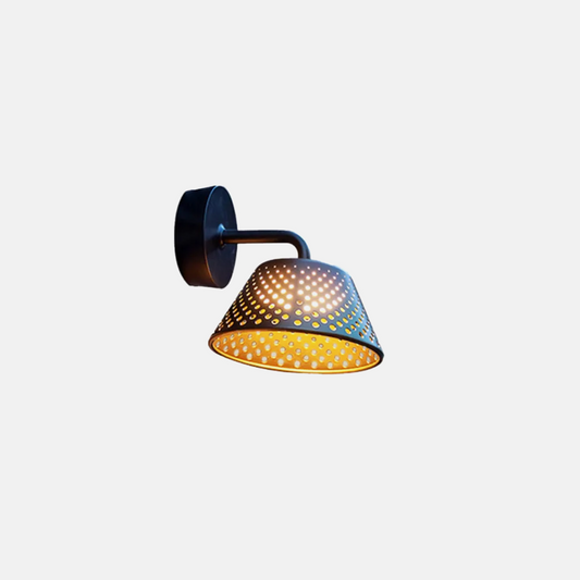Industriell Außenwandleuchte LED Metallhaube Schwarz Terrasse/Garten