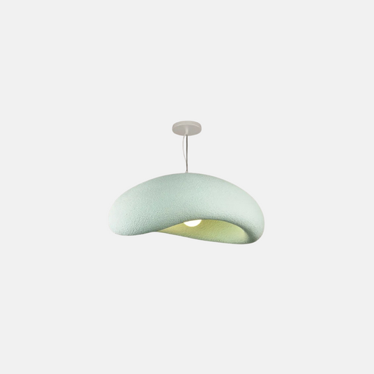 Art Deco Pendelleuchte LED Kappenförmig Grün Polystyrol Wohnzimmer