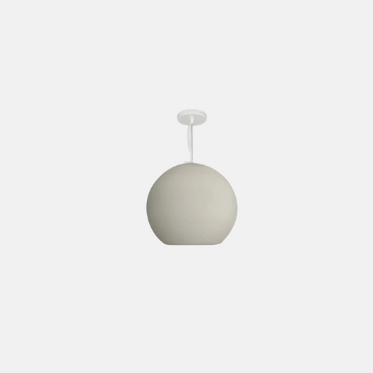 Modern Pendelleuchte LED Kugel Grau Metall Schlafzimmer