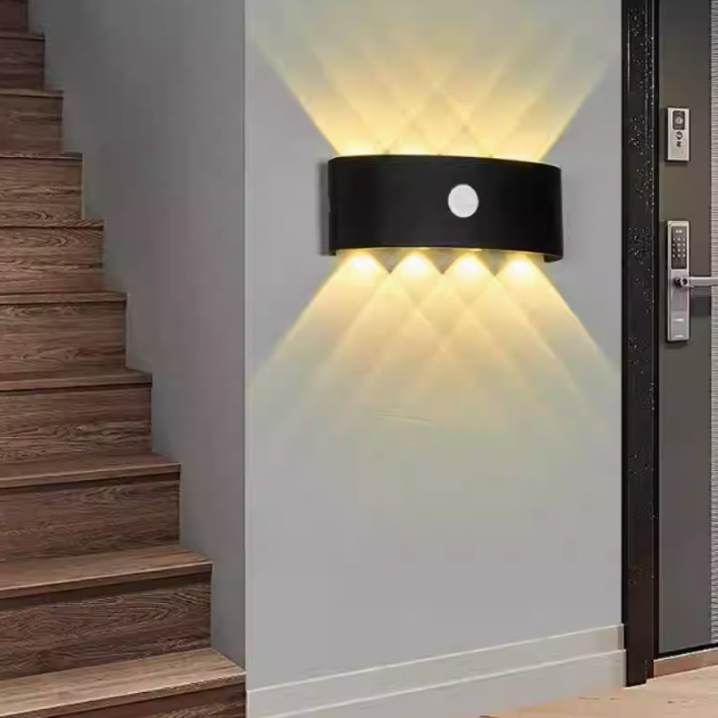 Modern Wandleuchte Acryl Schwarz Flur