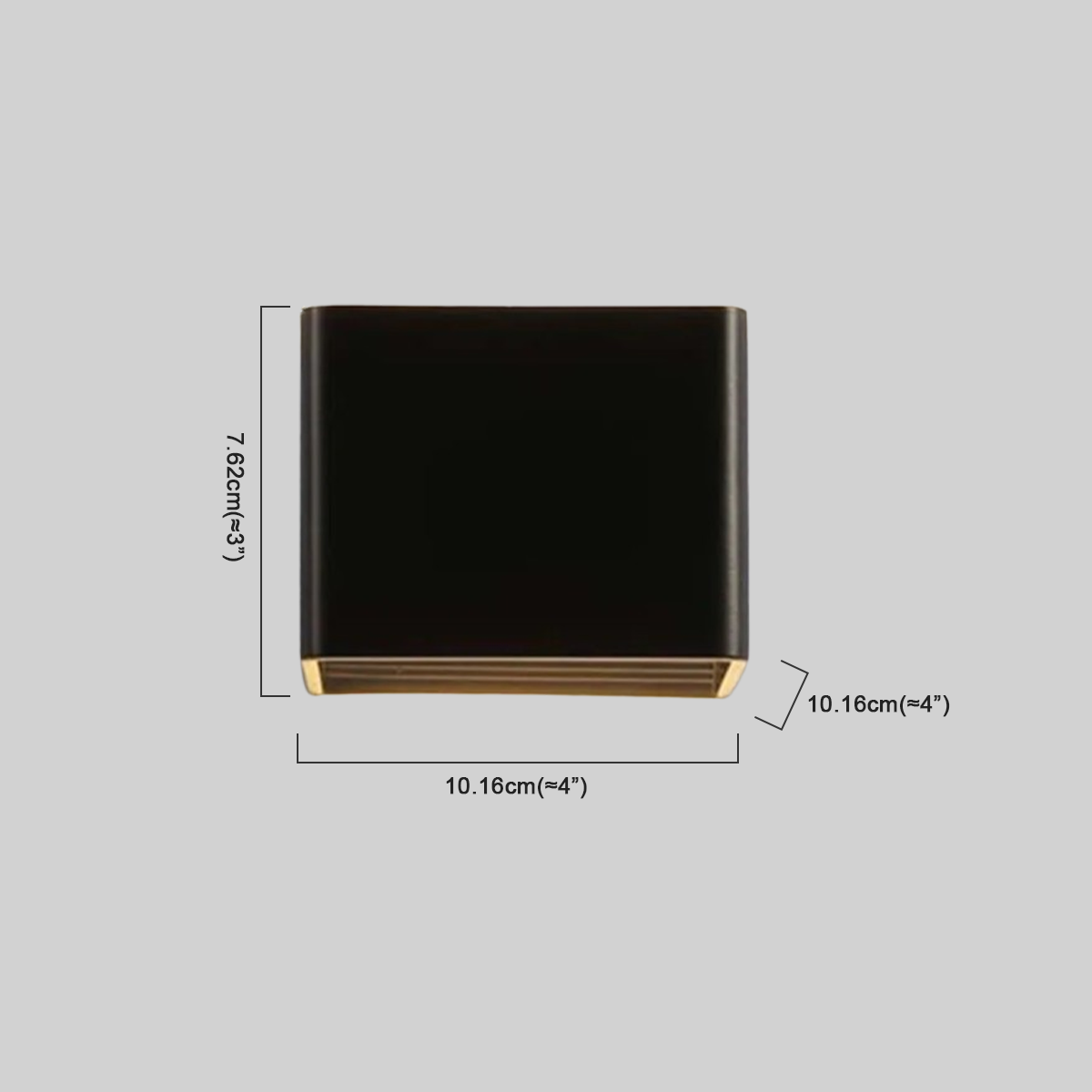 Morandi Wandlampe LED Metall Schwarz Schlafzimmer
