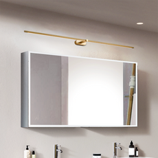 Minimalistisch Gold Wandleuchte für Badezimmer