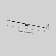 Minimalistisch LED Schwarze Wandleuchte für Badezimmer