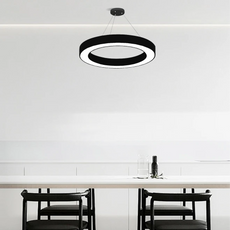 Minimalistisch Pendelleuchte Acryl Schwarz Esszimmer
