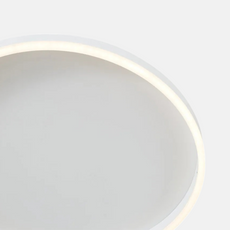 Moderne Deckenleuchte LED Ring Weiss Metall Schlafzimmer