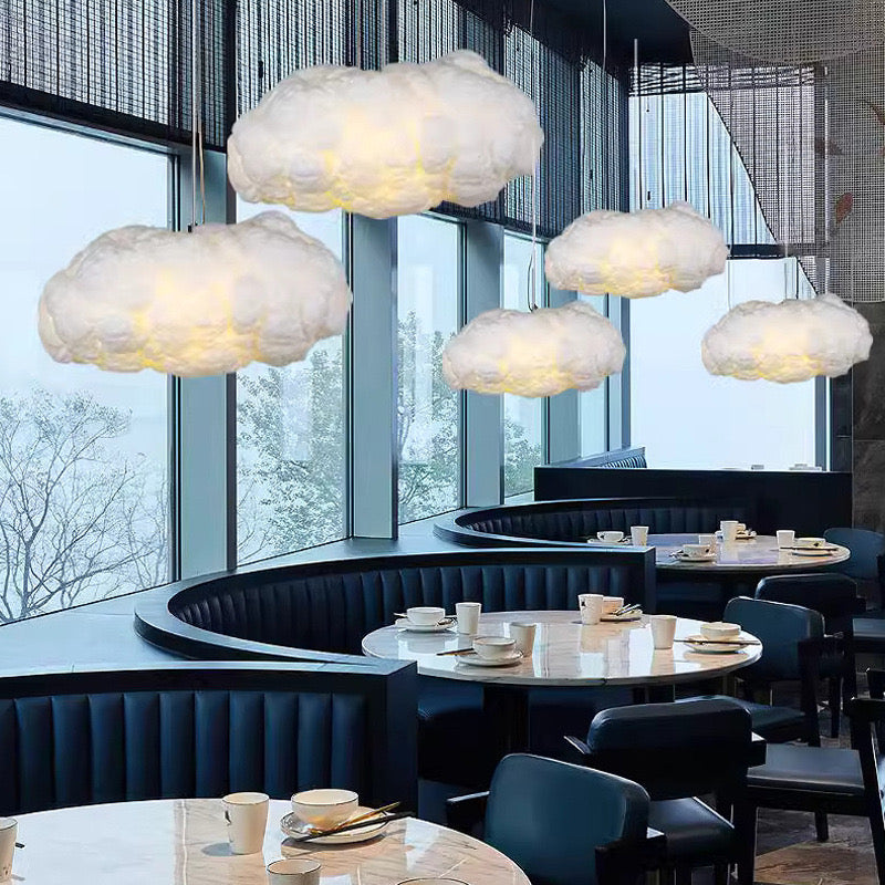 Kunst Weiße Pendelleuchte für Esszimmer