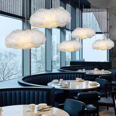 Kunst Weiße Pendelleuchte für Esszimmer