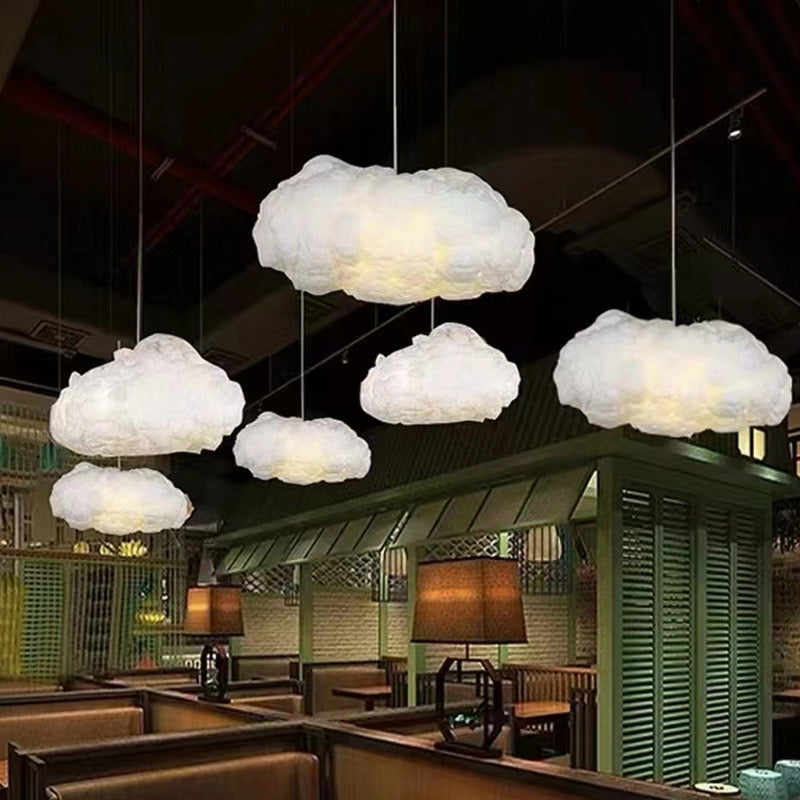Wolken Weiße Pendelleuchte für Esszimmer