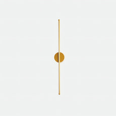 Minimalistische Wandleuchte/Spiegelleuchte LED Gold Metall 