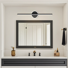 Minimalistische Wandleuchte/Spiegelleuchte LED Metall Badezimmer-Schwarz-Bilden-IP44, erfüllt den wasserdichten Standard für Bäder