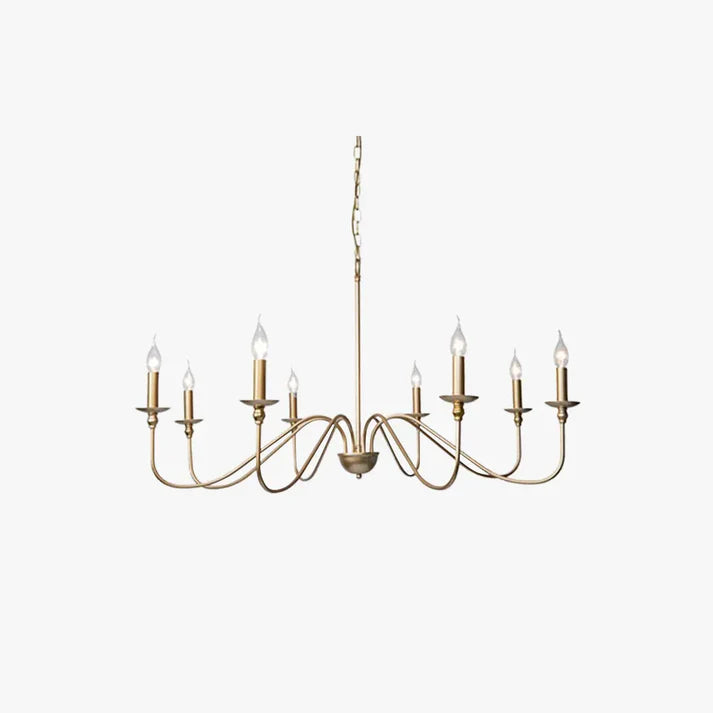 Retro Kronleuchter Metall Schwarz/Gold Schlafzimmer