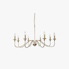 Retro Kronleuchter Metall Schwarz/Gold Schlafzimmer