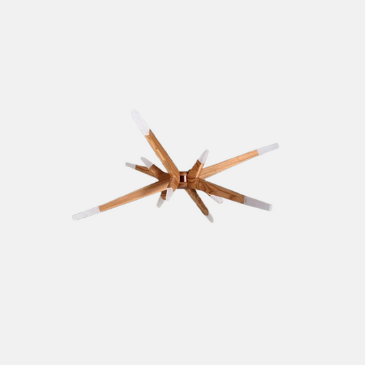 Art Deco Pendelleuchte LED Holz Unregelmäßig Wohnzimmer