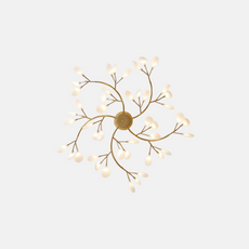 Modern Pendelleuchte LED Cluster Gold Acryl Ess/Wohnzimmer
