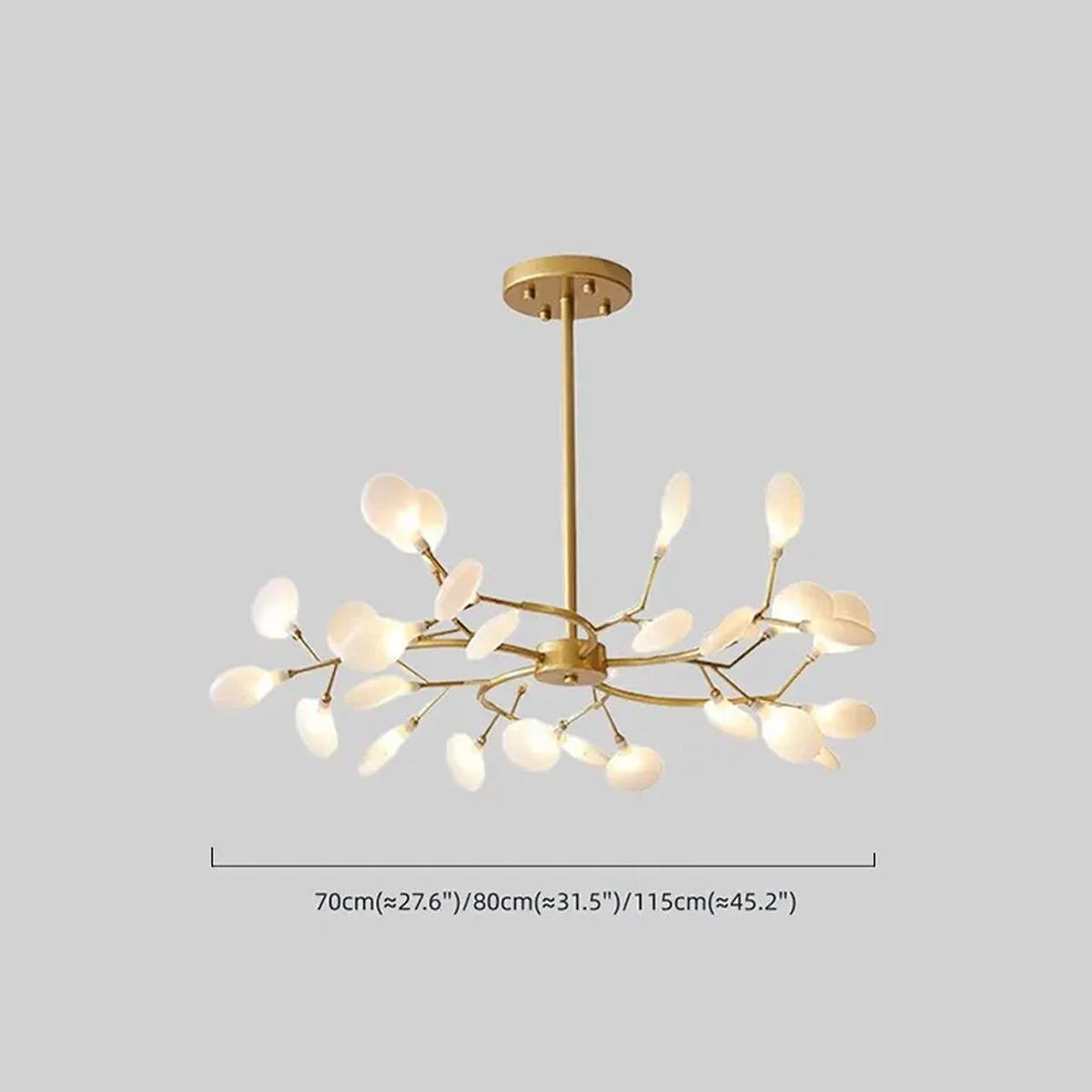 Modern Pendelleuchte LED Cluster Gold Acryl Ess/Wohnzimmer