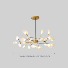 Modern Pendelleuchte LED Cluster Gold Acryl Ess/Wohnzimmer