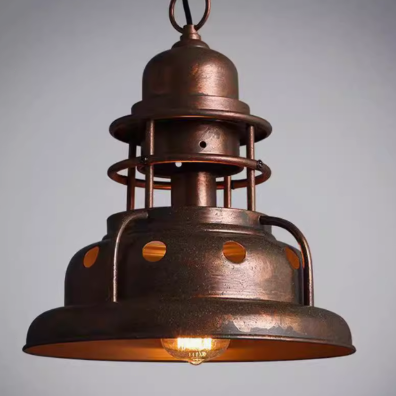 Vintage Pendelleuchte Metall Messing Esszimmer