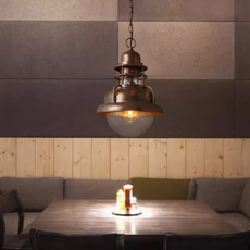 Vintage Pendelleuchte Metall Messing Esszimmer
