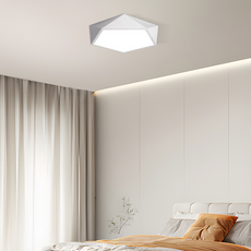 Moderne Deckenleuchte LED Geometrisch Metall Weiß Schlafzimmer