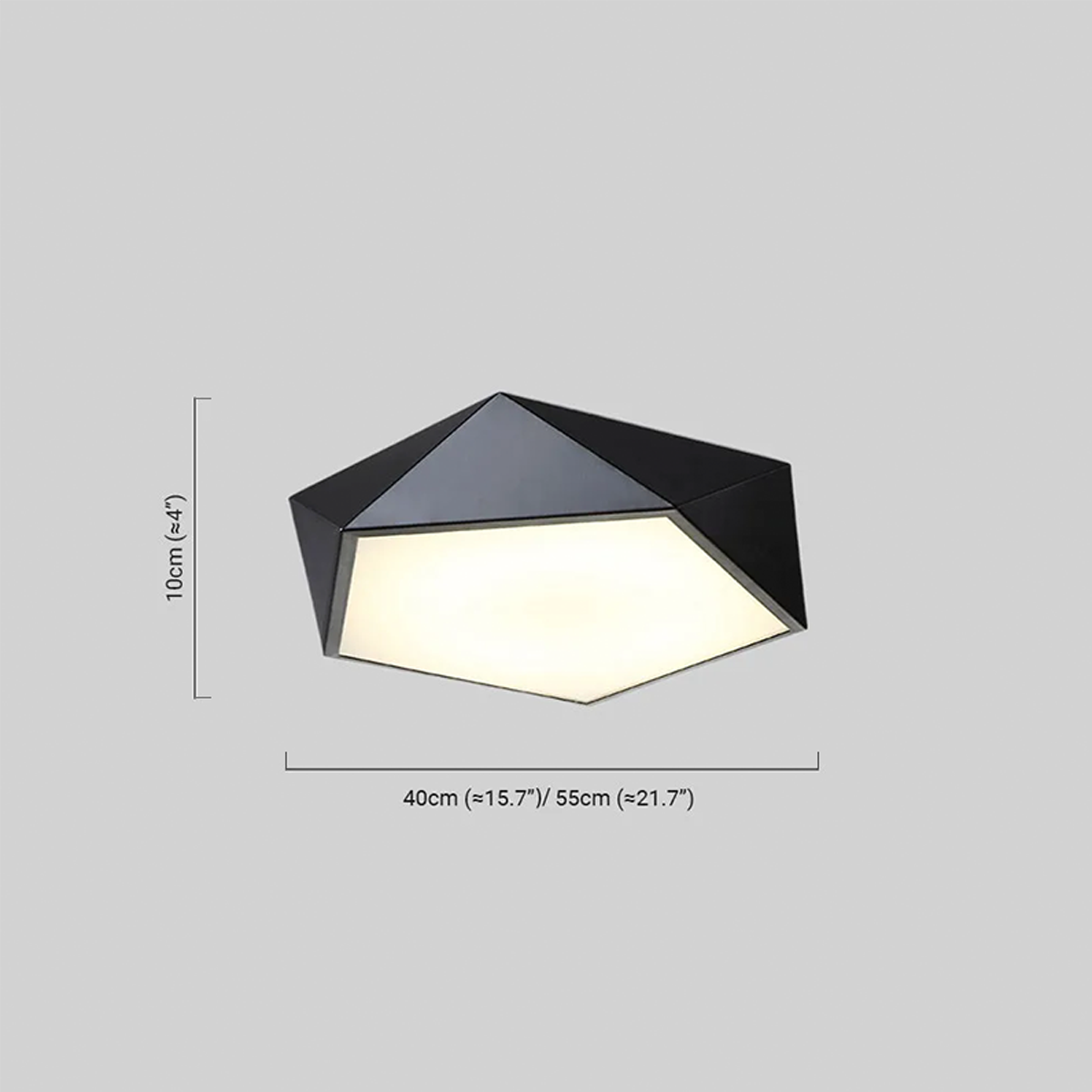 Moderne Deckenleuchte LED Geometrisch Metall Schwarz Schlafzimmer