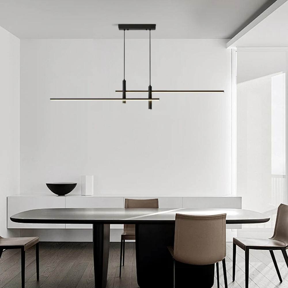 Moderne Schwarzer Pendelleuchte für Esszimmer