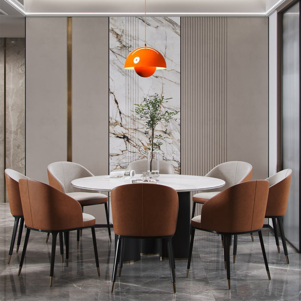 Morandi Pendelleuchte LED Metall -Esszimmer-Orange – Lebendig und warm