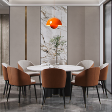 Morandi Pendelleuchte LED Metall -Esszimmer-Orange – Lebendig und warm