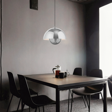 Morandi Pendelleuchte LED Metall -Silber-ideal fuer individualle Raeumen