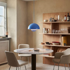 Morandi Pendelleuchte LED Metall -Esszimmer-Hellblau – Frisch und luftig