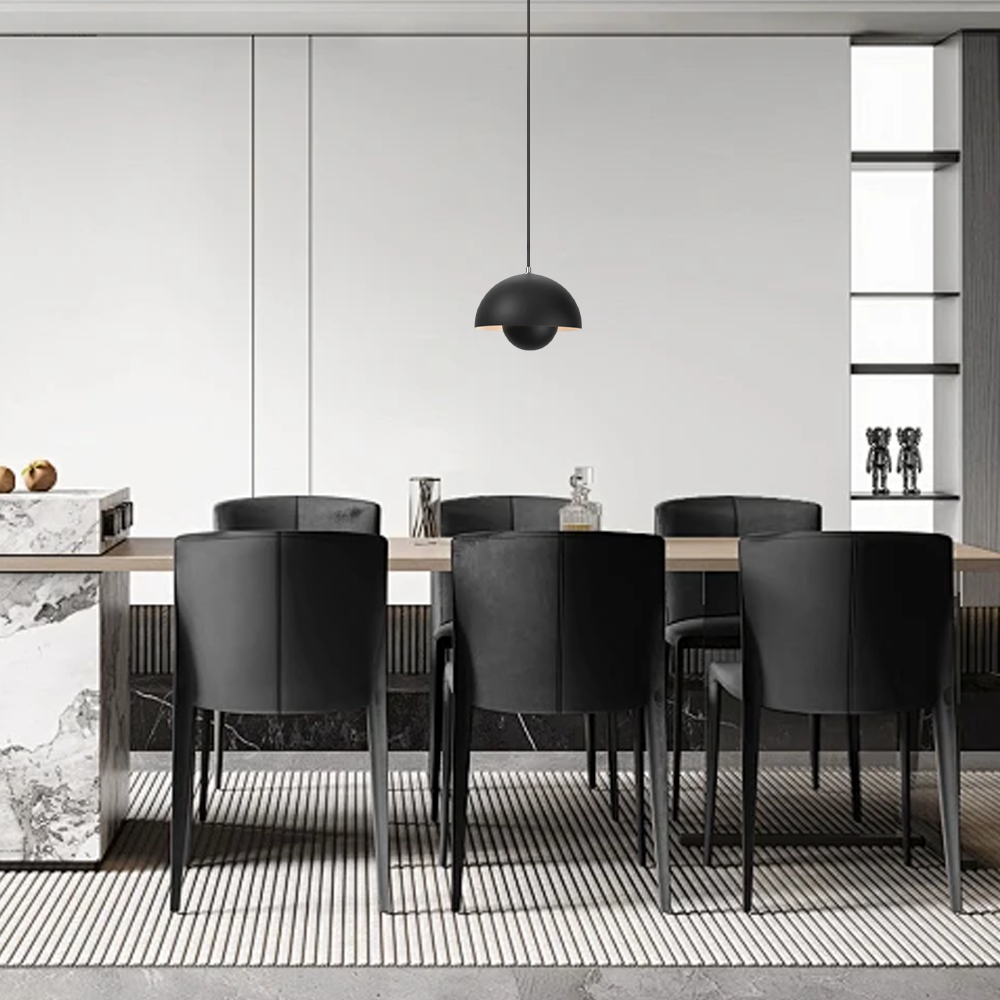 Morandi Pendelleuchte LED Metall Schwarz Esszimmer