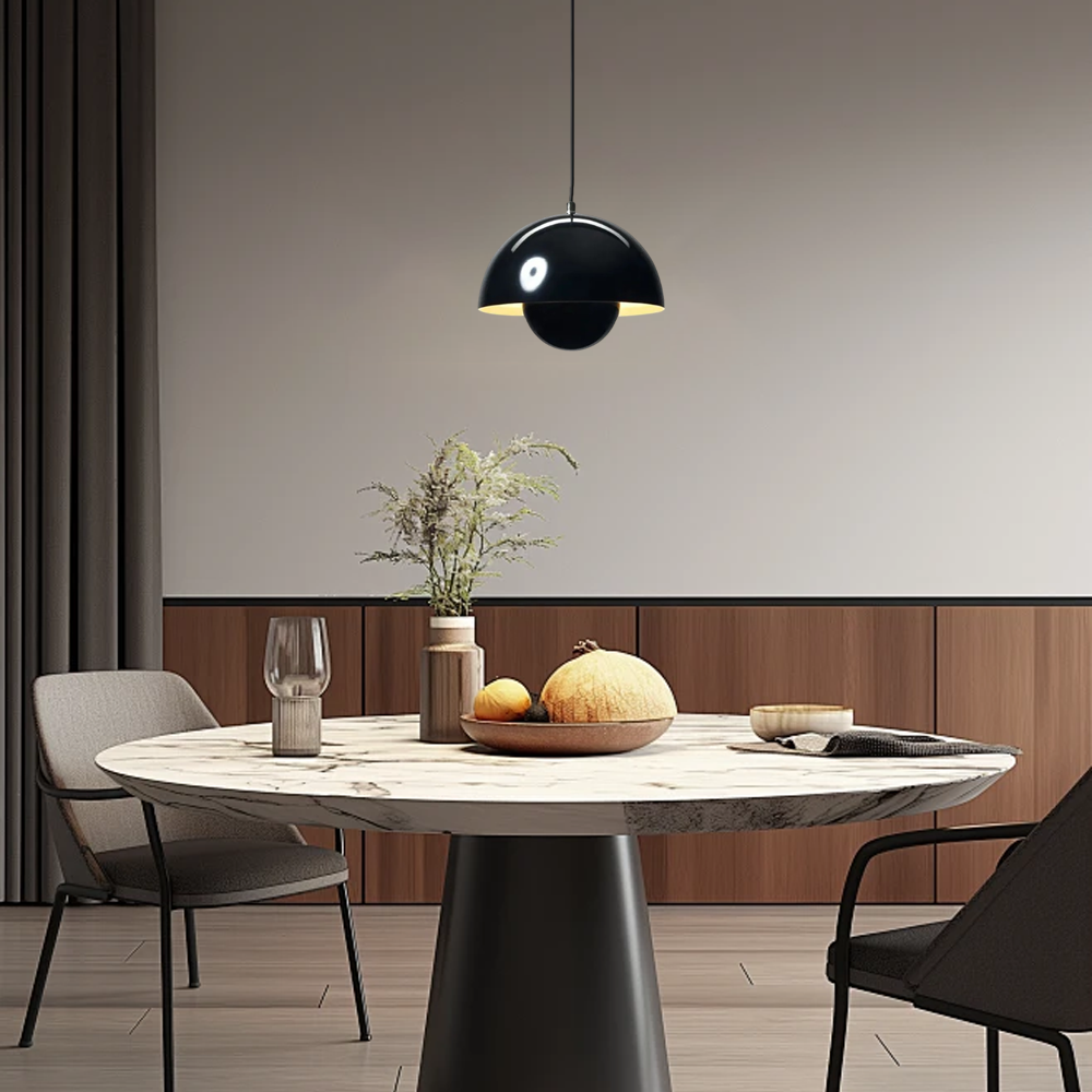 Morandi Pendelleuchte LED Metall Schwarz Esszimmer