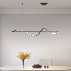 Modern Pendelleuchte LED Linear Metall Esszimmer