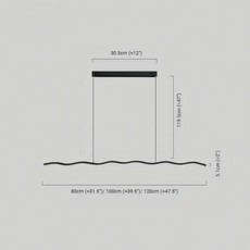 Minimalistisch Pendelleuchte Metall Schwarz Esszimmer