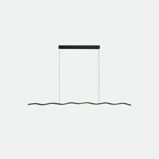 Minimalistisch Pendelleuchte Metall Schwarz Esszimmer