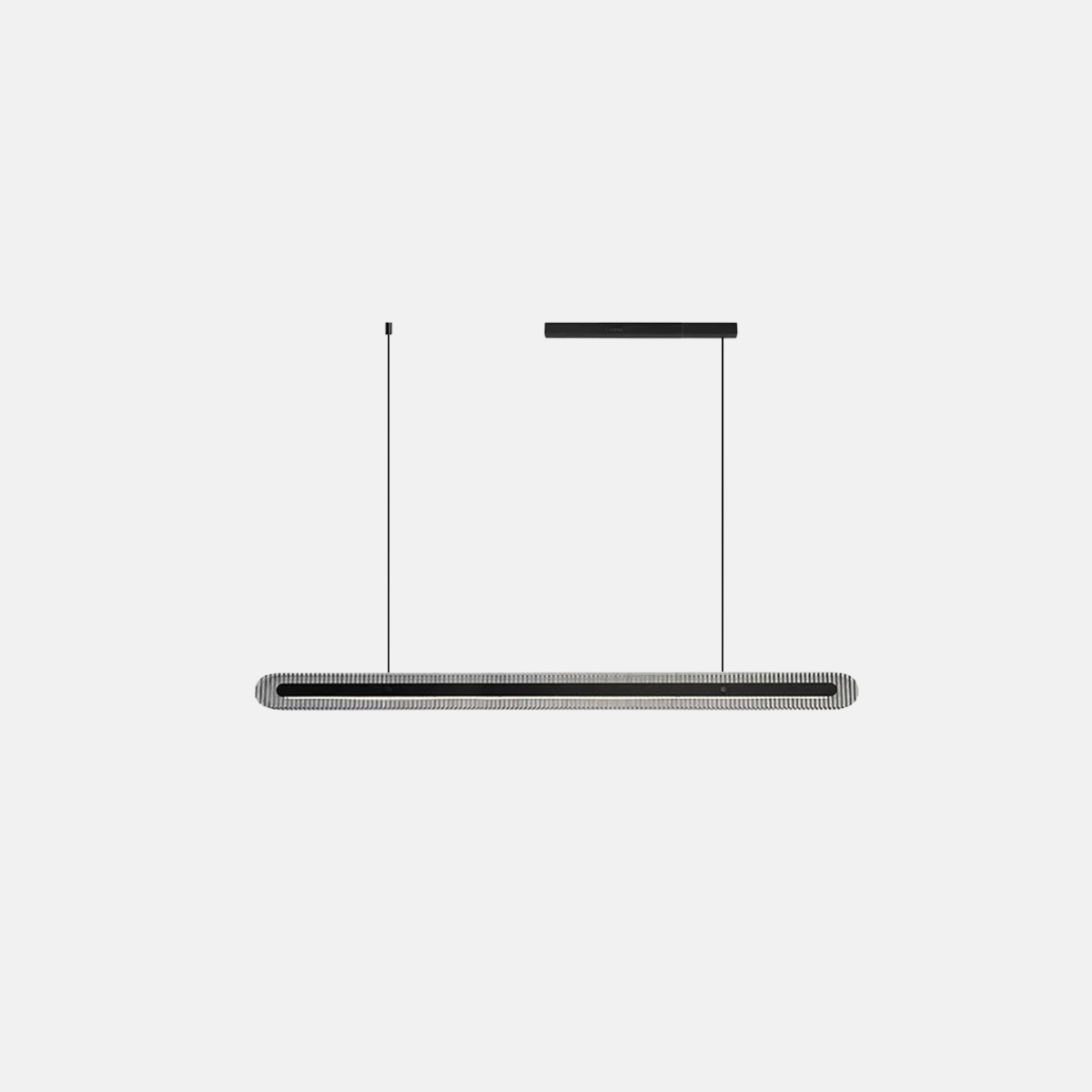 Modern Pendelleuchte LED Metall Linear Schwarz Wohnzimmer