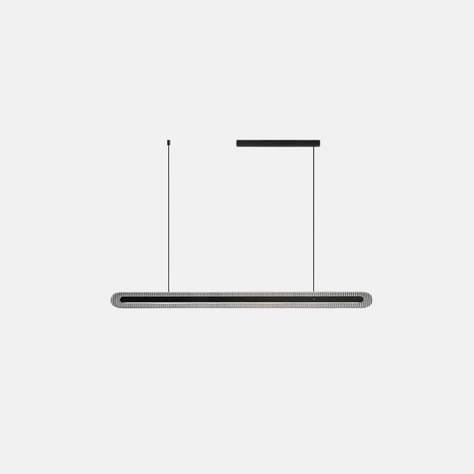 Modern Pendelleuchte LED Metall Linear Schwarz Wohnzimmer