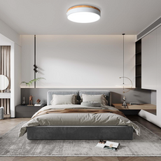 Nordic Deckenleuchte LED Rund Morandi Metall Schlafzimmer