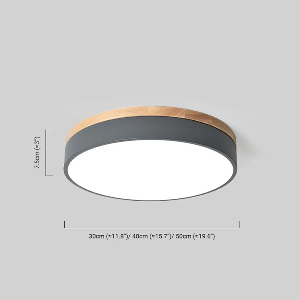 Nordic Deckenleuchte LED Rund Morandi Metall Schlafzimmer